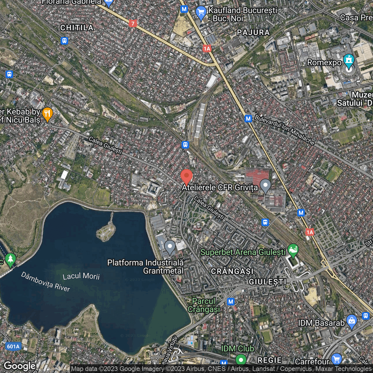 Poza harta hybrid, zoom 14, adresa Calea Giulești, nr.132-134, , judetul