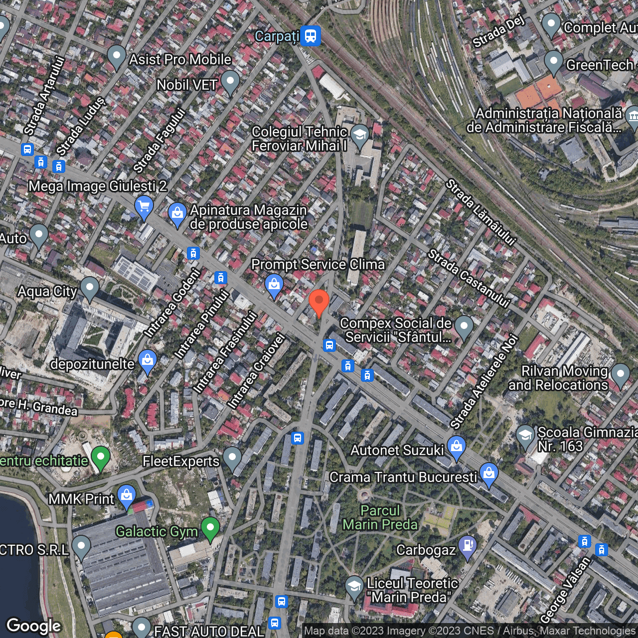 Poza harta hybrid, zoom 16, adresa Calea Giulești, nr.132-134, , judetul