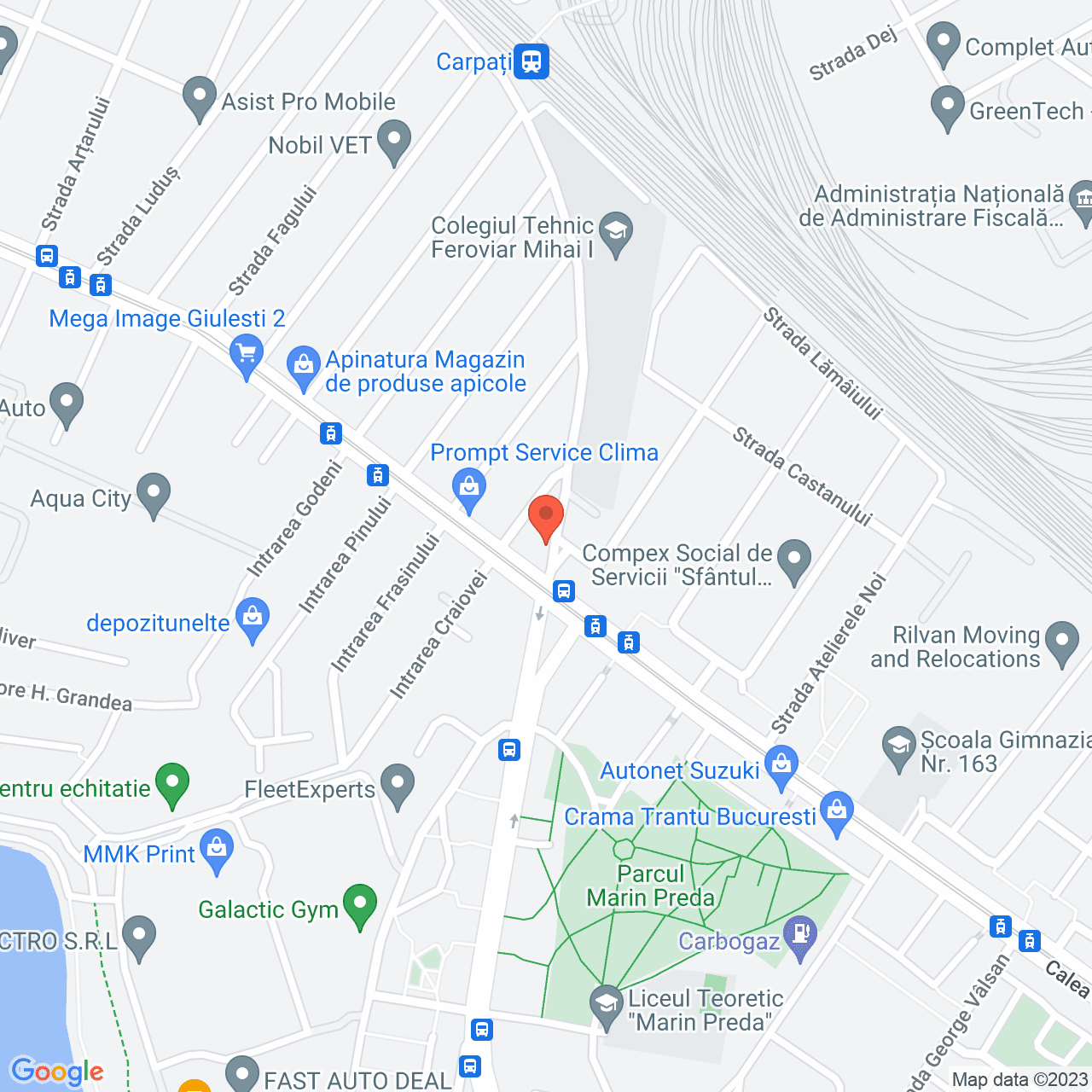 Poza harta streetview, zoom 16, adresa Calea Giulești, nr.132-134, , judetul