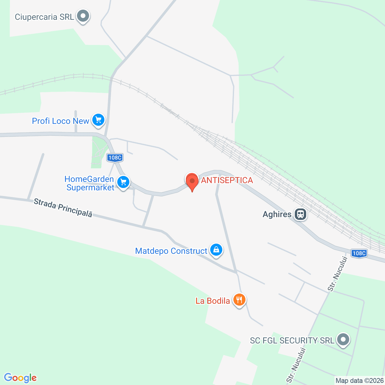 Poza harta streetview, zoom 16, adresa Aghiresu Cluj, , judetul