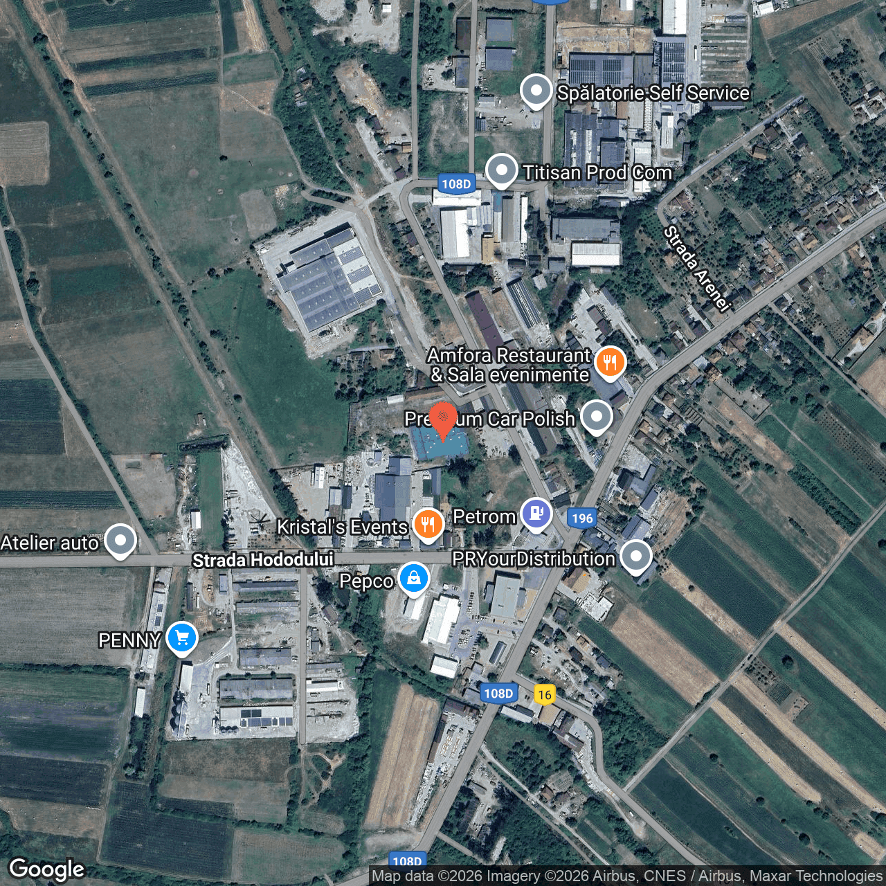 Poza harta hybrid, zoom 16, adresa Cehu Silvaniei Salaj, , judetul