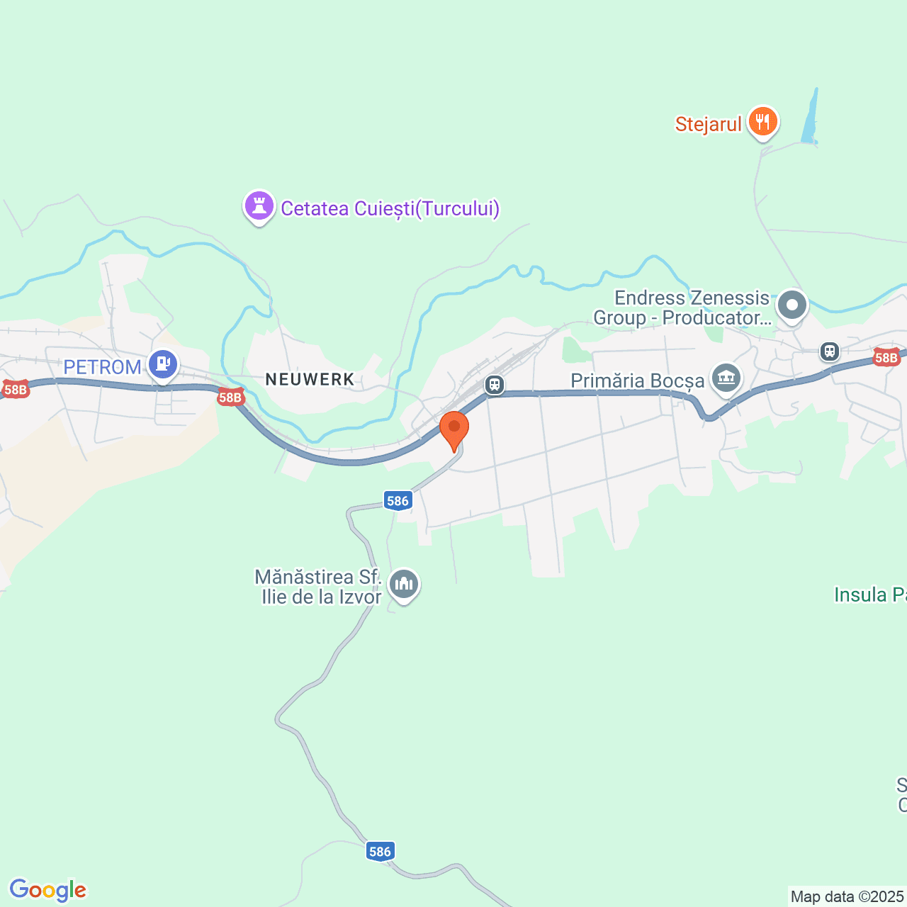 Poza harta streetview, zoom 14, adresa Bocșa, str. Dognecei nr.10, , judetul