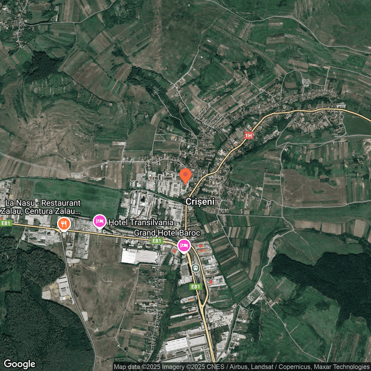 Poza harta hybrid, zoom 14, adresa Strada Industriala Criseni, , judetul