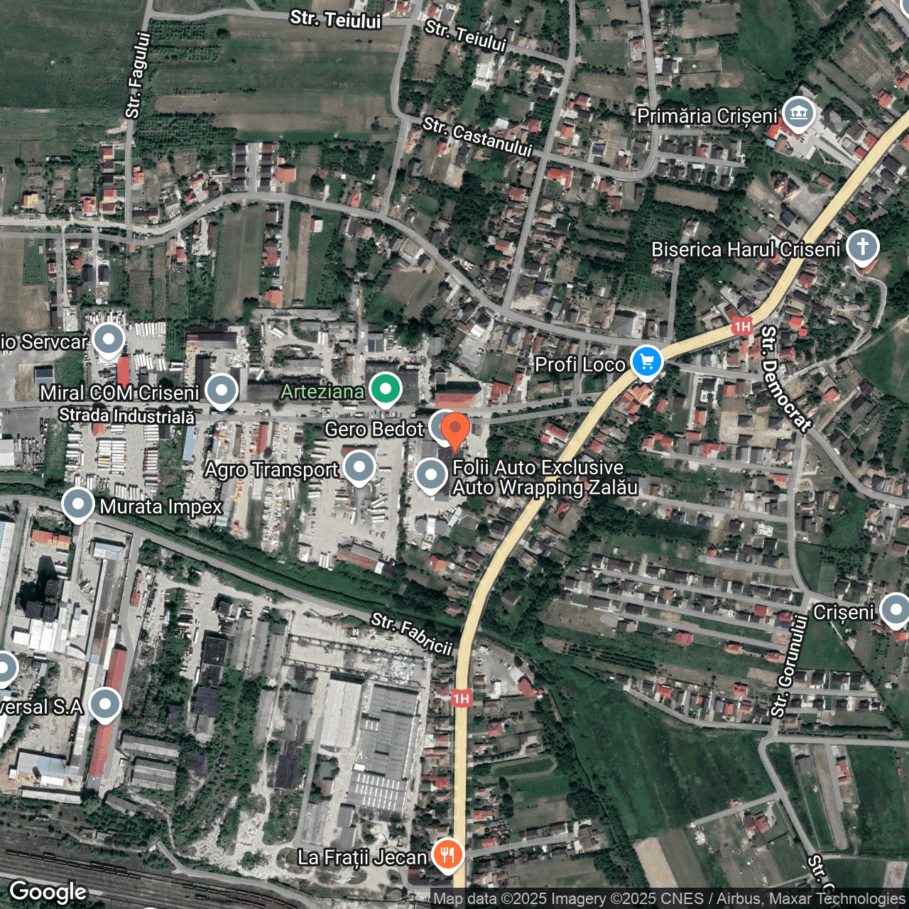 Poza harta hybrid, zoom 16, adresa Strada Industriala Criseni, , judetul