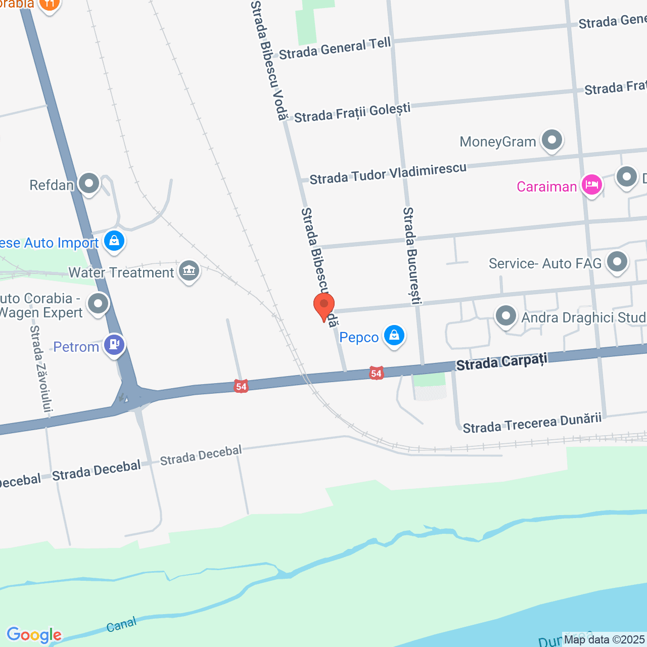 Poza harta streetview, zoom 16, adresa strada Bibescu Voda nr.3, Corabia, , judetul