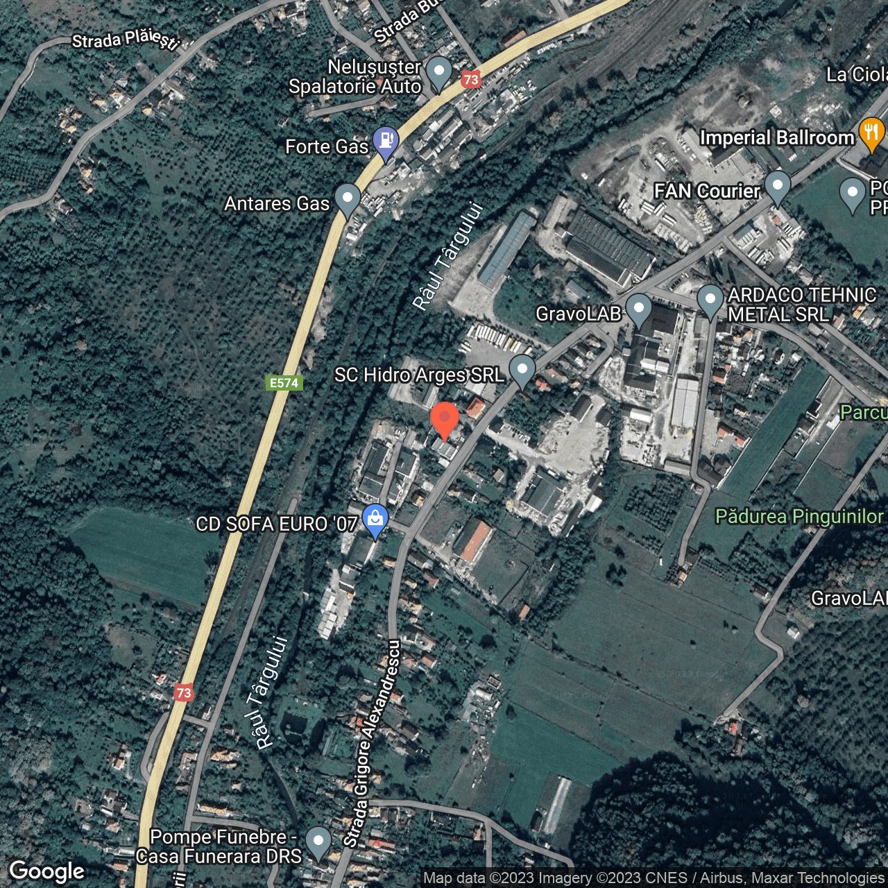 Poza harta hybrid, zoom 16, adresa strada Grigore Alexandrescu, nr. 6 Campulung, , judetul