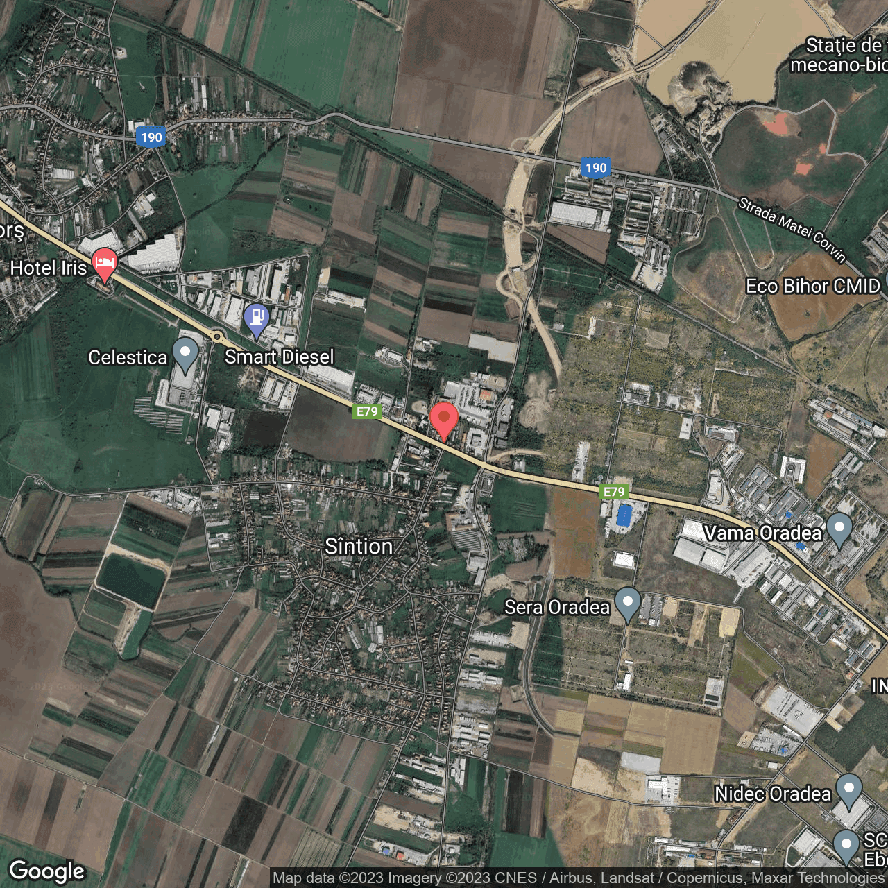 Poza harta hybrid, zoom 14, adresa Bors, , judetul