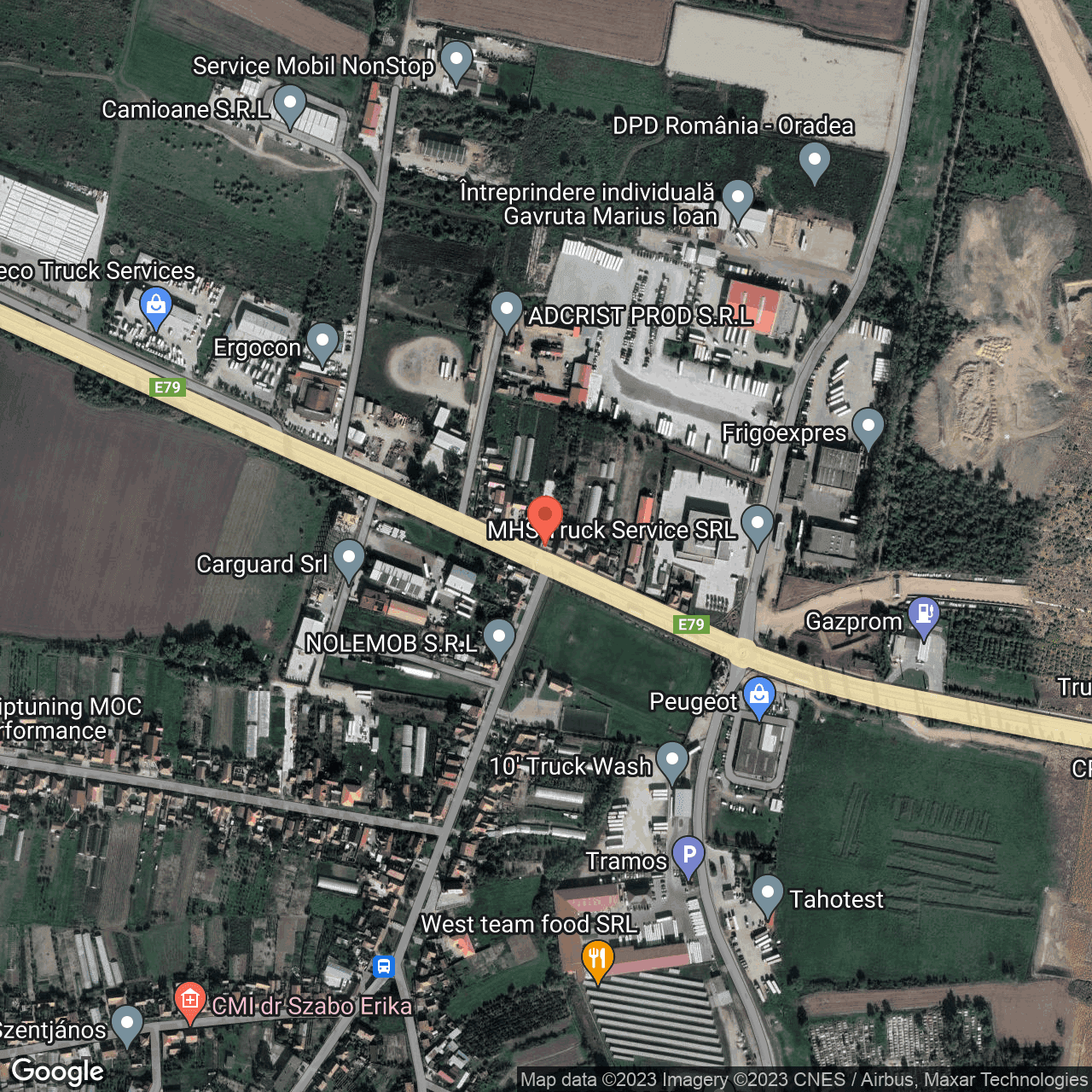 Poza harta hybrid, zoom 16, adresa Bors, , judetul