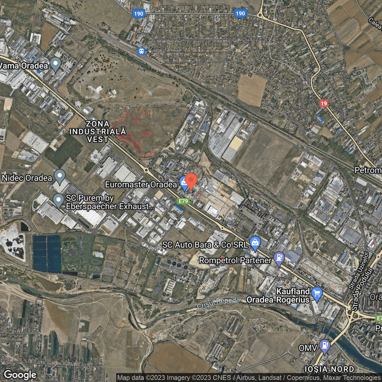 Poza harta hybrid, zoom 14, adresa Oradea, str. Borsului, nr. 31, , judetul