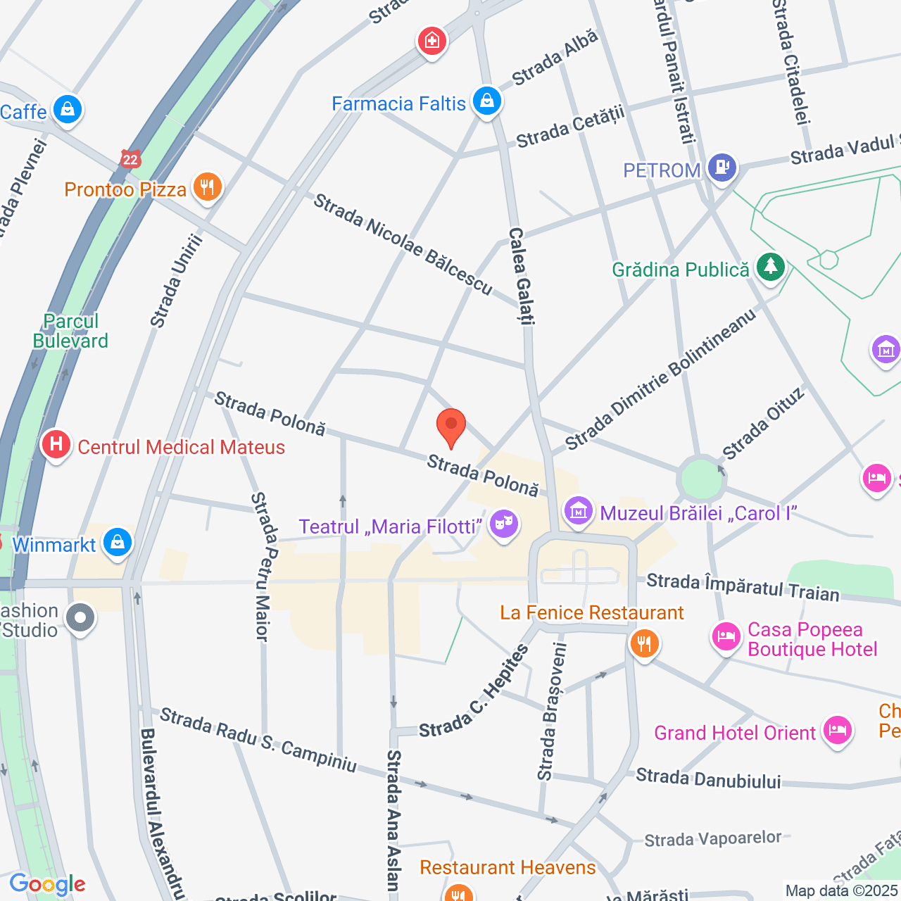 Poza harta streetview, zoom 16, adresa Str. Polona nr. 6-8, Braila, , judetul