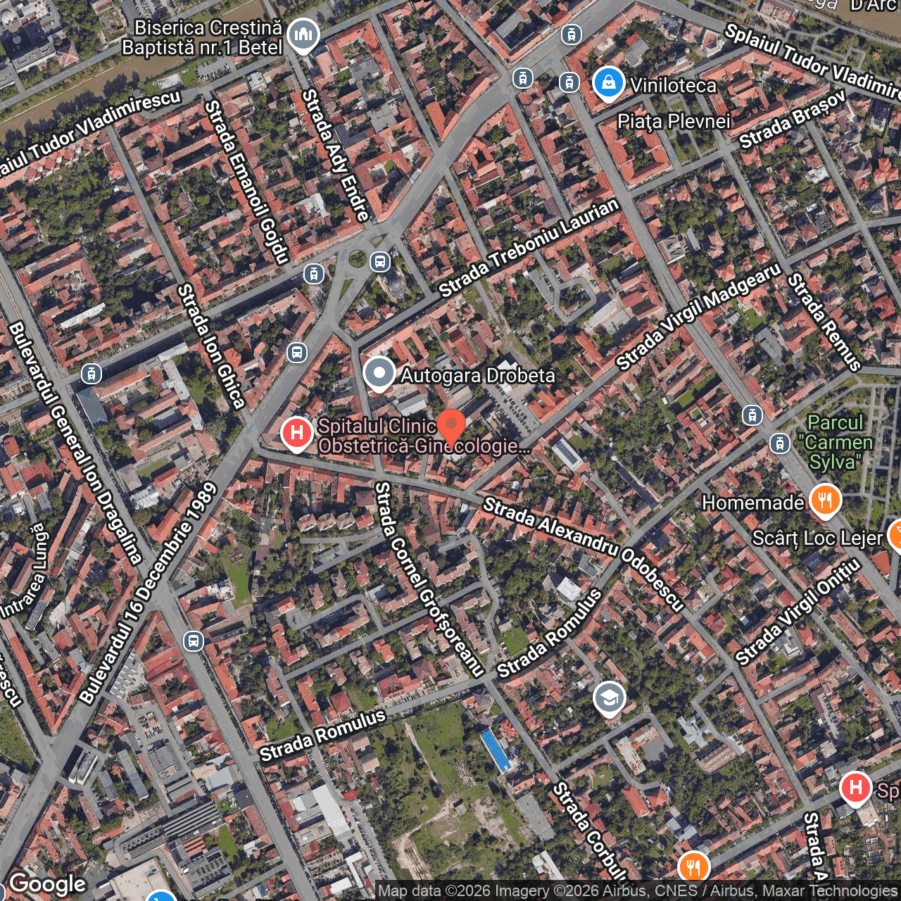 Poza harta hybrid, zoom 16, adresa str. Odobescu nr. 13, Timișoara., , judetul