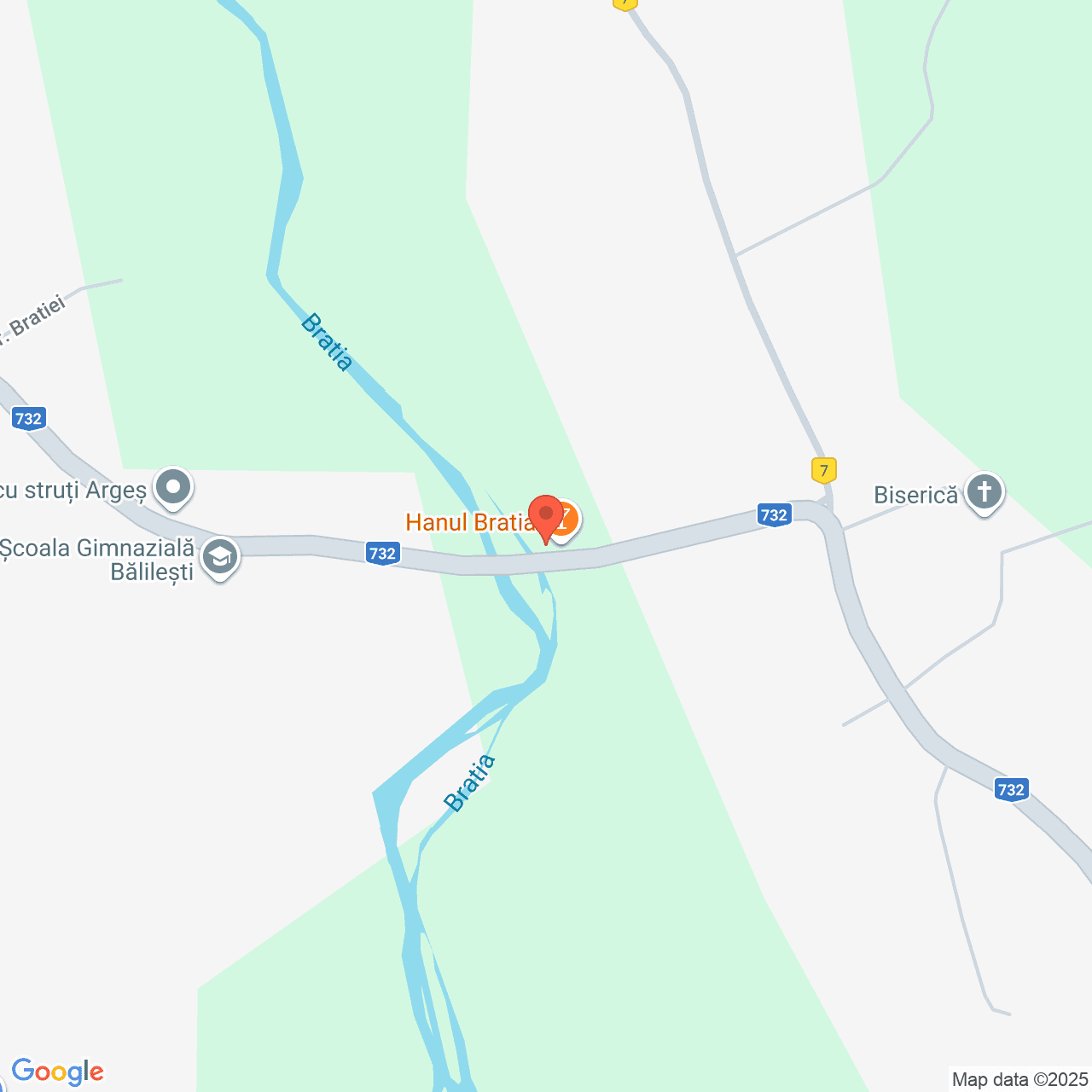 Poza harta streetview, zoom 16, adresa Bălilești, sat Valea Mare-Bratia, jud. Argeș, , judetul