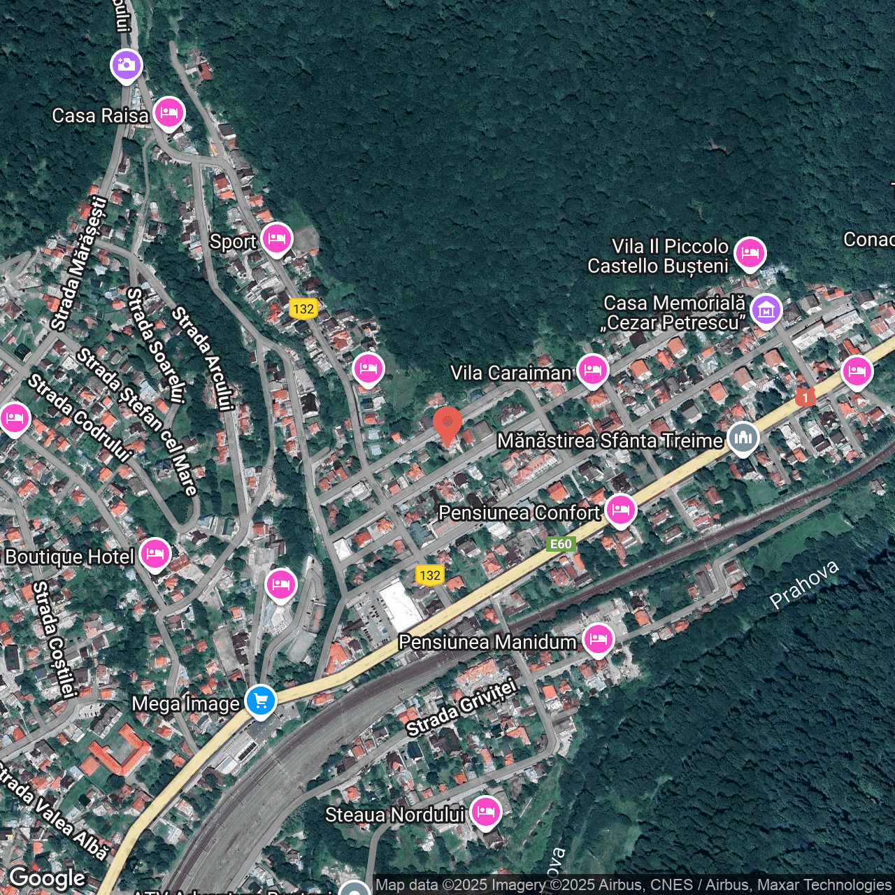 Poza harta hybrid, zoom 16, adresa Buşteni, Str. Victoriei, nr. 11, Jud. Prahova, , judetul