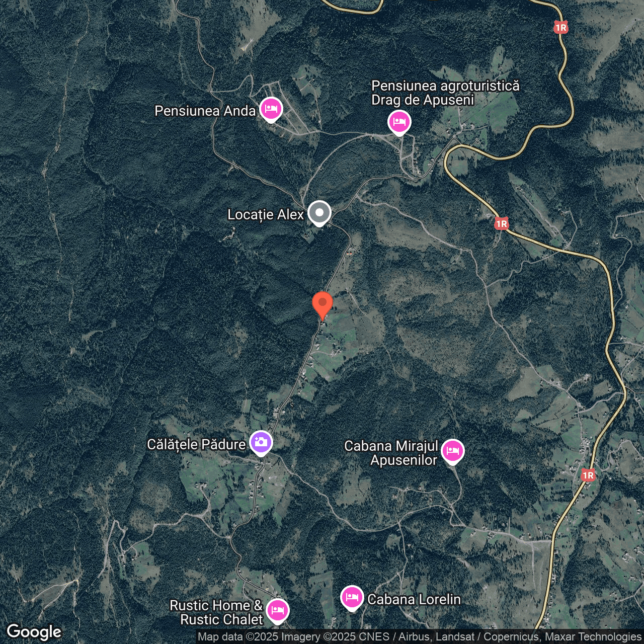 Poza harta hybrid, zoom 14, adresa Calatele, judetul Cluj, , judetul