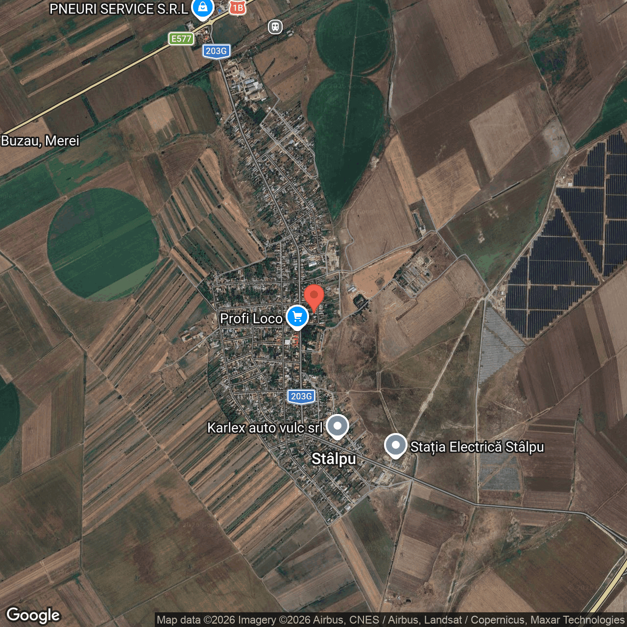 Poza harta hybrid, zoom 14, adresa Stalpu Judet Buzau, , judetul