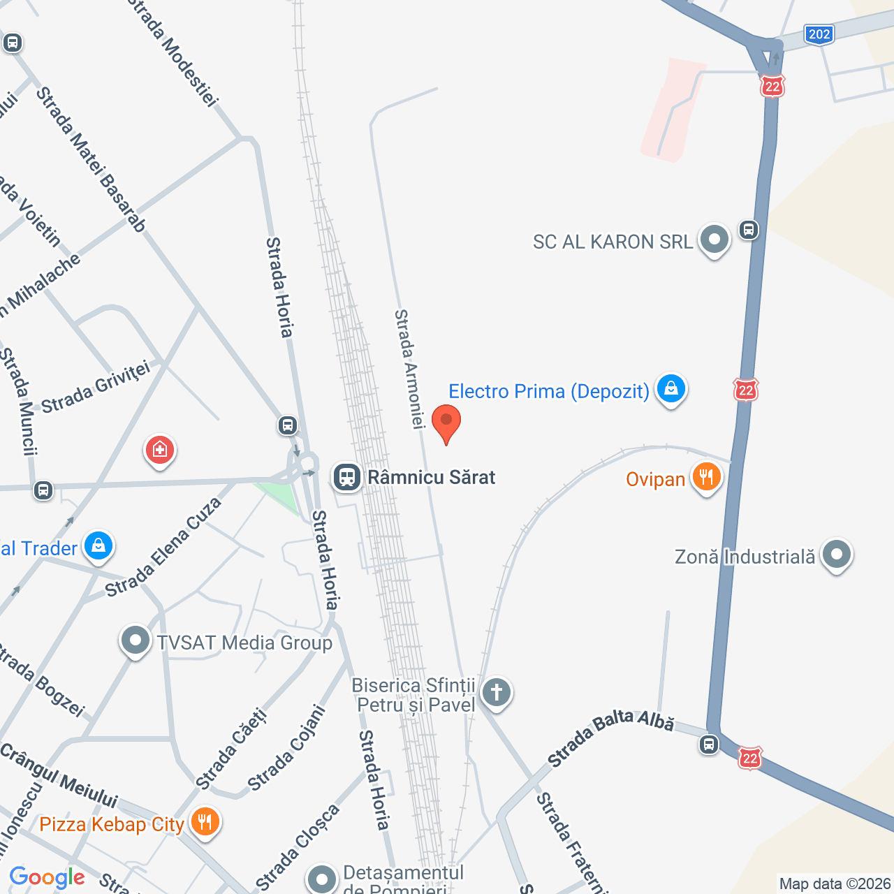 Poza harta streetview, zoom 16, adresa Ramnicu Sarat, str. Armoniei, nr.64, jud. Buzau, , judetul