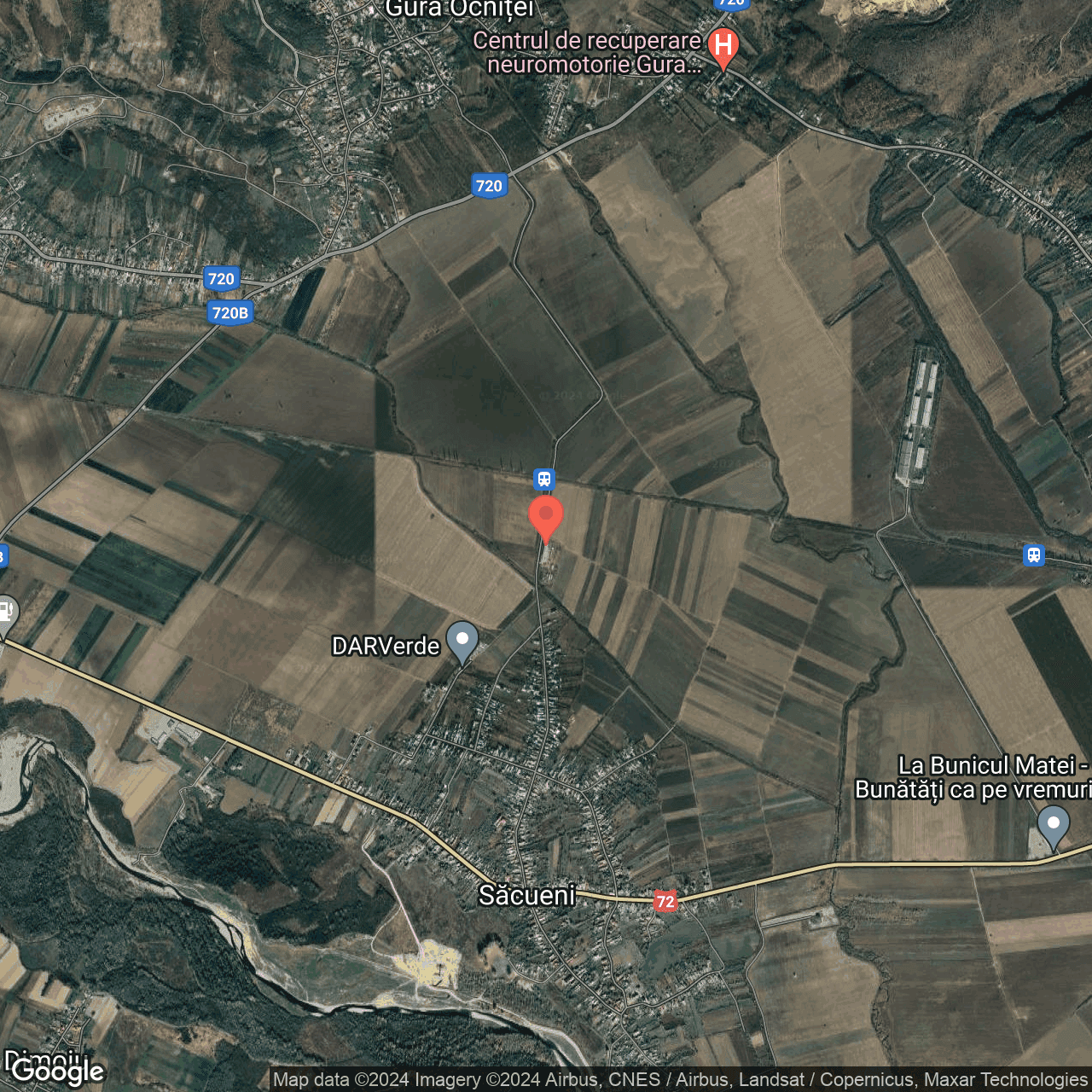 Poza harta hybrid, zoom 14, adresa Gura Ocnitei Dambovita, , judetul