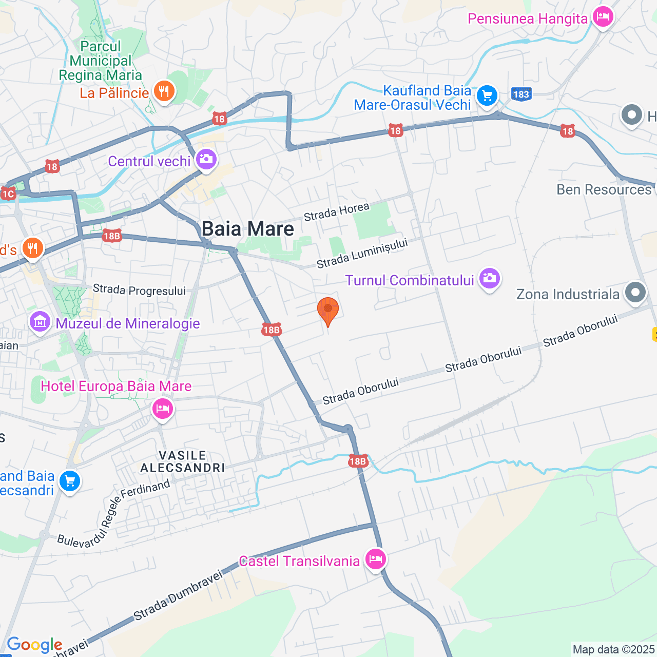 Poza harta streetview, zoom 14, adresa strada Universității, Baia Mare, , judetul