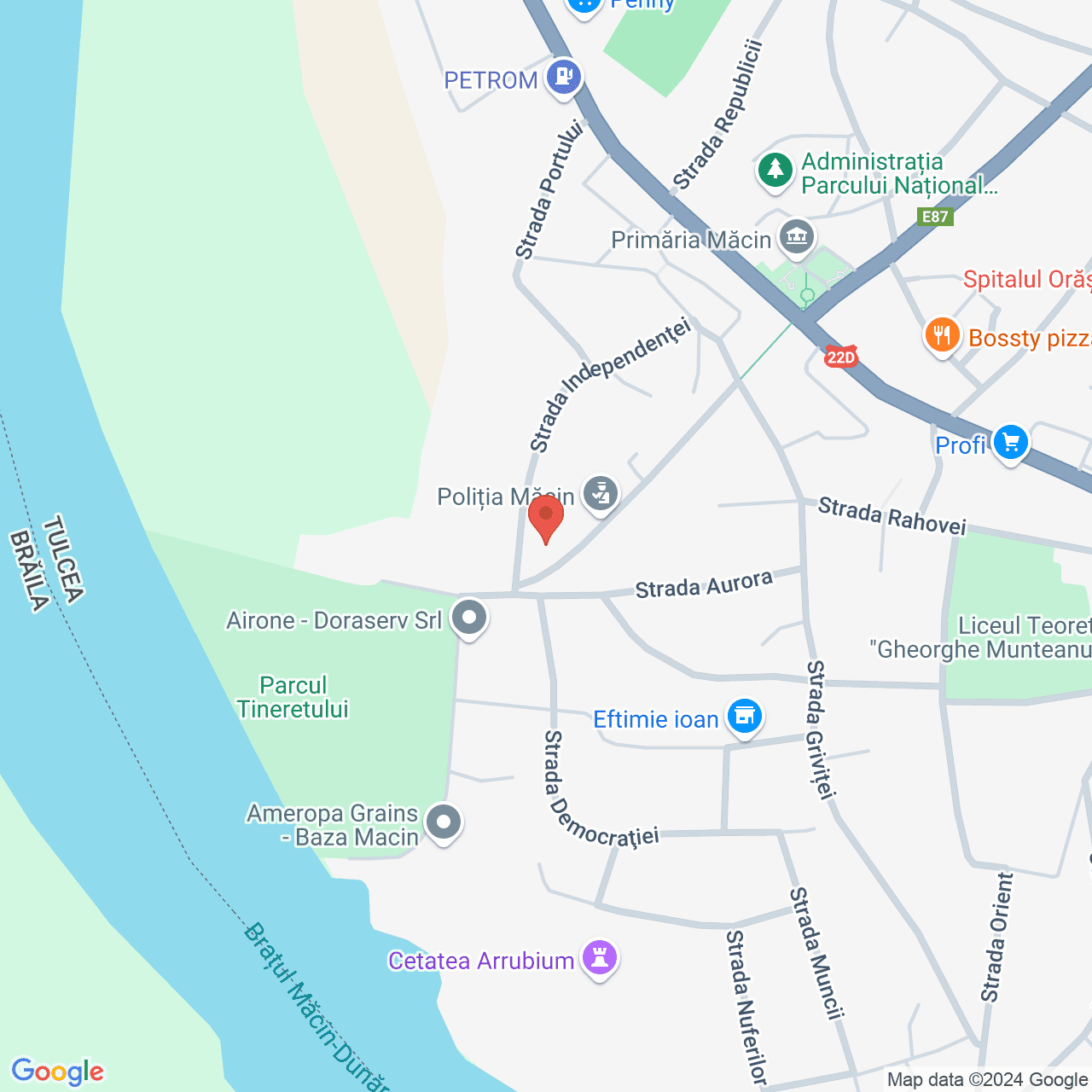 Poza harta streetview, zoom 16, adresa Macin, , judetul