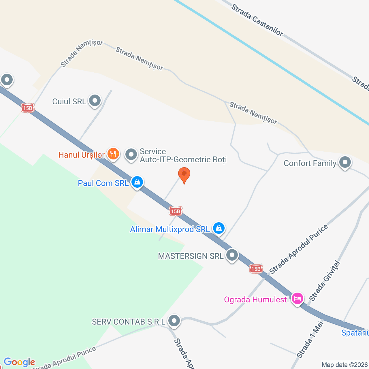 Poza harta streetview, zoom 16, adresa Vânători-Neamț, str. Ion Creanga Neamt, , judetul