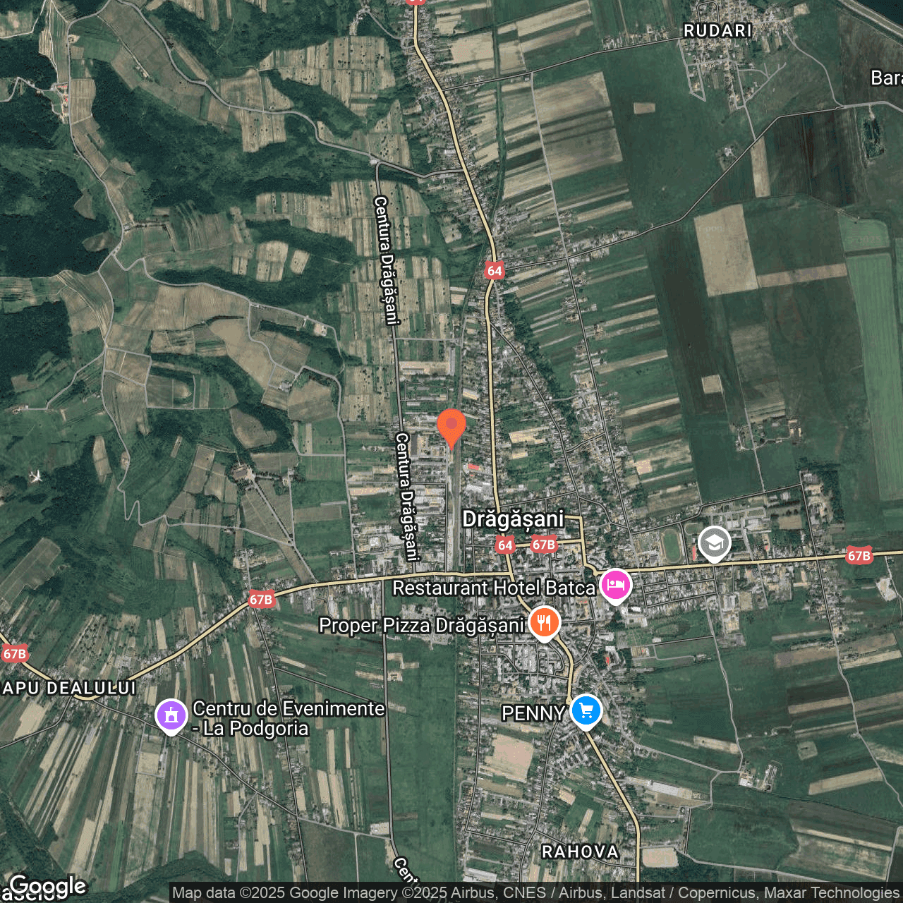 Poza harta hybrid, zoom 14, adresa Dragasani, Str. Podgoriei nr. 4, , judetul