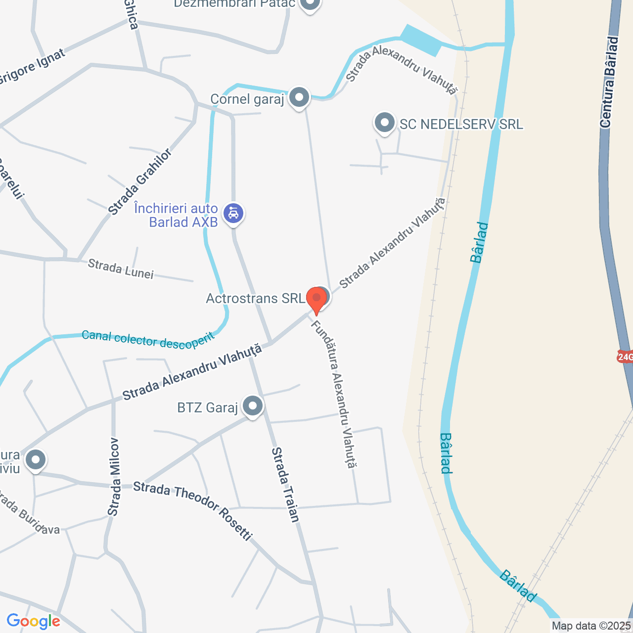 Poza harta streetview, zoom 16, adresa Barlad, str. Alexandru Vlahuta nr. 128,, , judetul