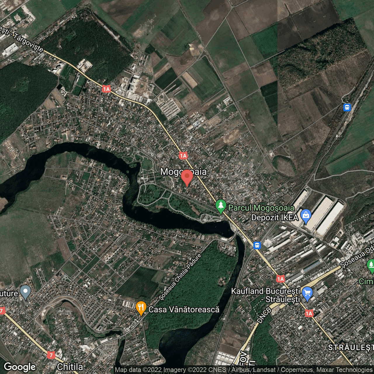 Poza harta hybrid, zoom 14, adresa Itrarea Scolii 3A, Mogosoaia, judetul Bucuresti Ilfov
