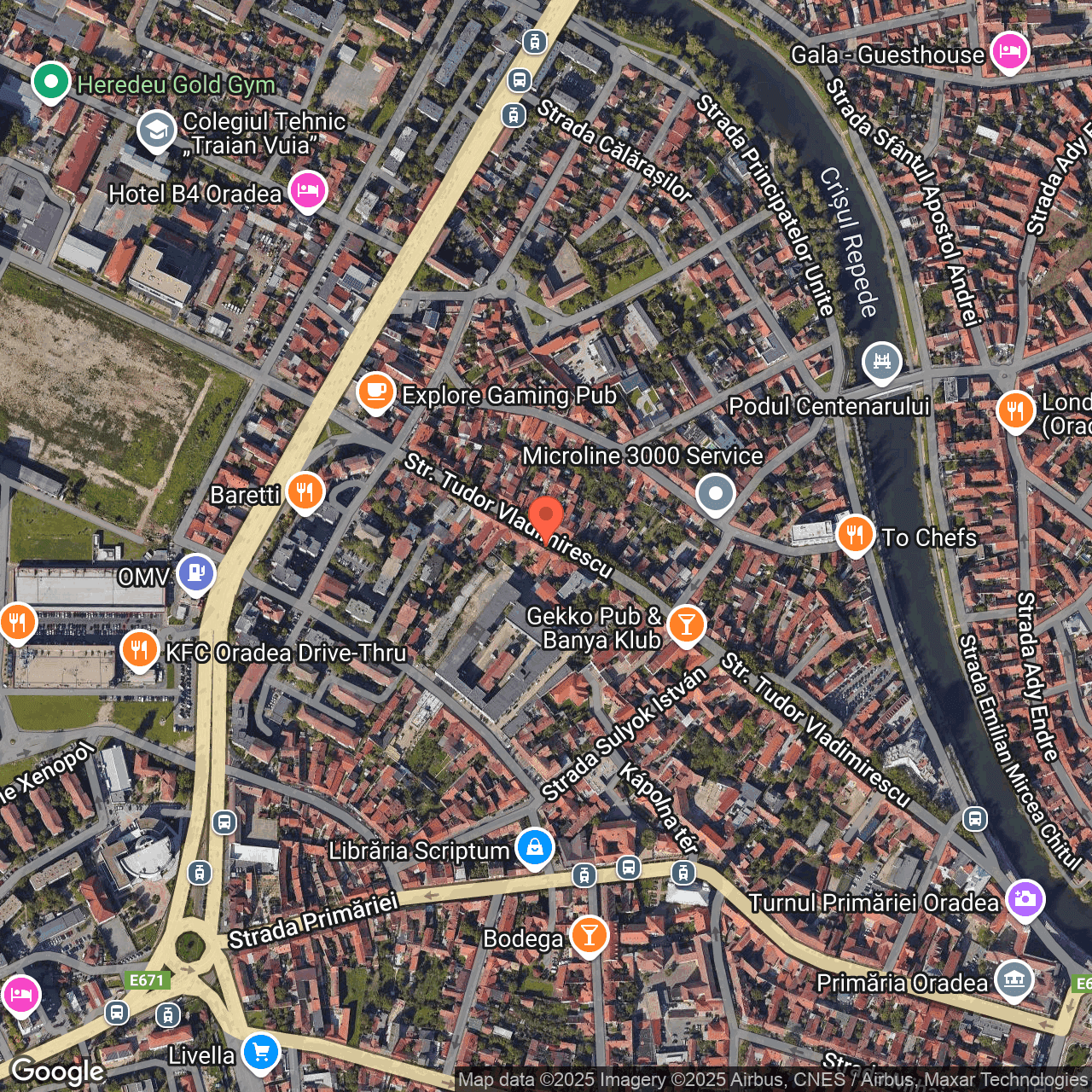 Poza harta hybrid, zoom 16, adresa Oradea, str.Tudor Vladimirescu nr.56B, , judetul