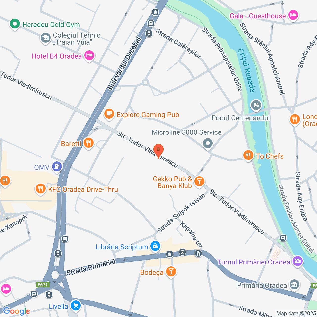 Poza harta streetview, zoom 16, adresa Oradea, str.Tudor Vladimirescu nr.56B, , judetul