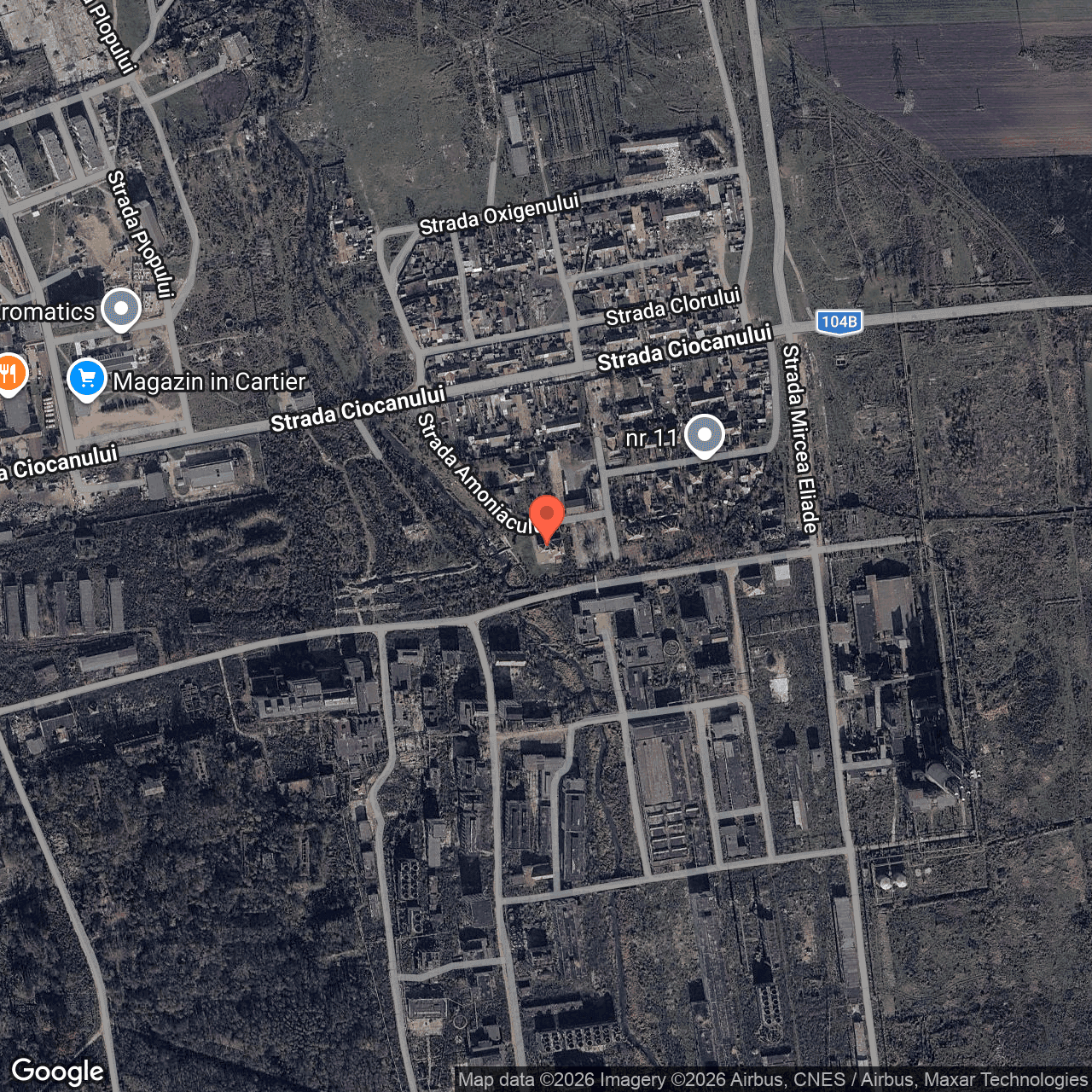 Poza harta hybrid, zoom 16, adresa Făgăraș, Strada Amoniacului, Jud. Brașov, , judetul