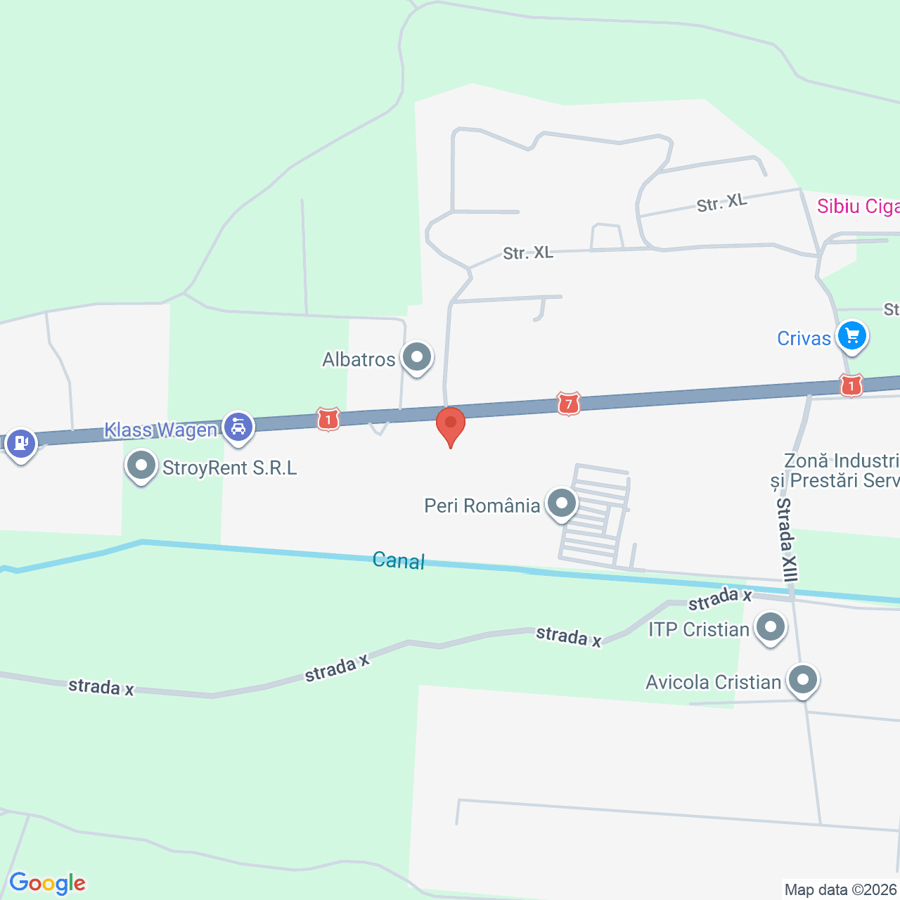 Poza harta streetview, zoom 16, adresa Cristian Sibiu, , judetul