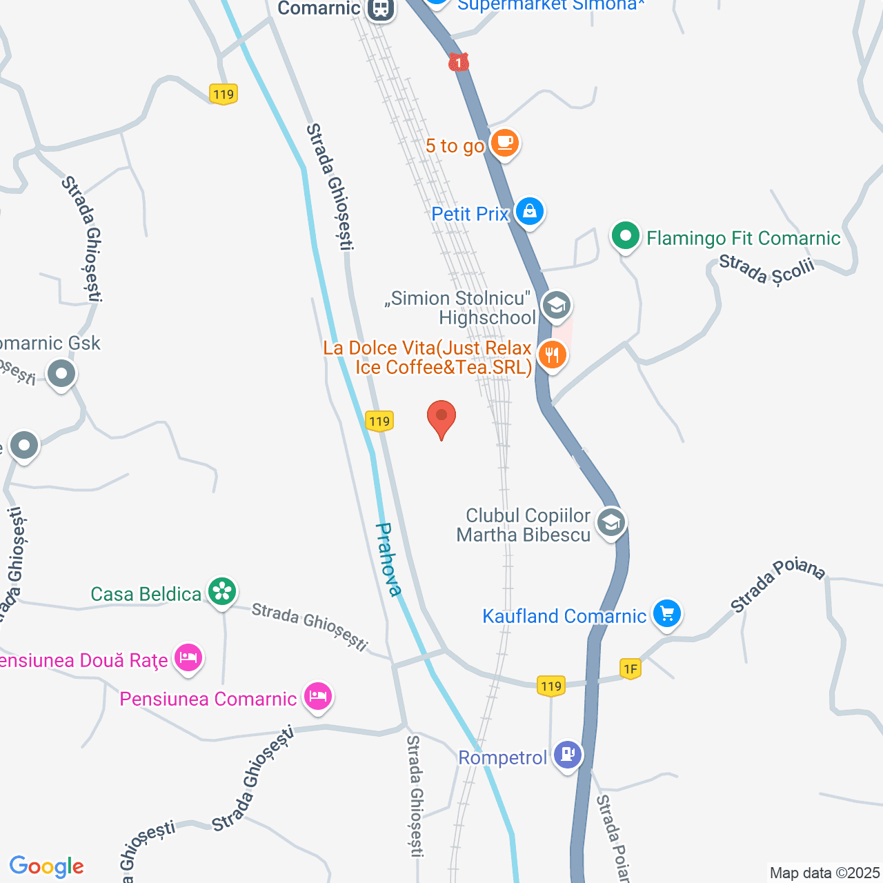 Poza harta streetview, zoom 16, adresa Comarnic, str. Republicii, nr. 4, , judetul