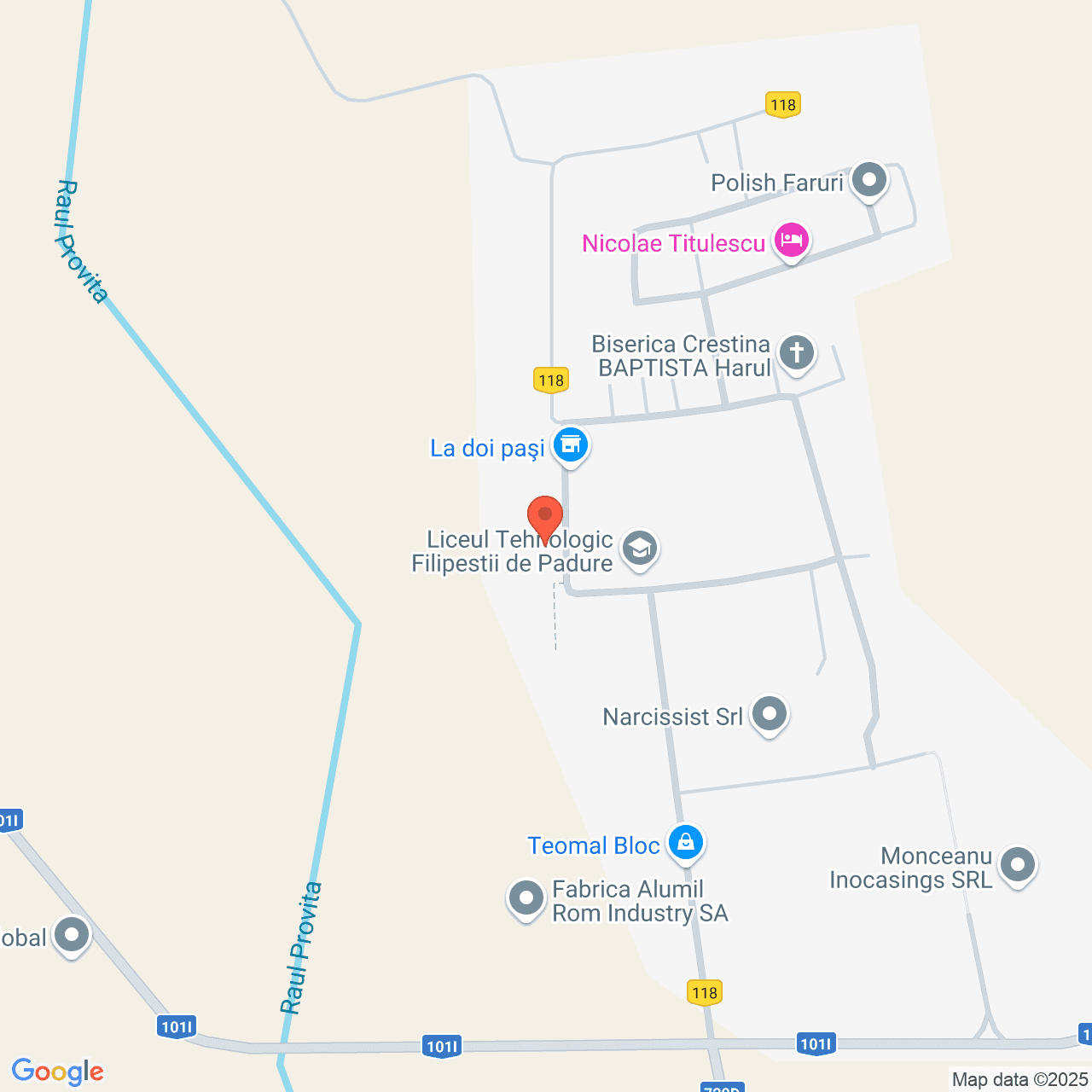 Poza harta streetview, zoom 16, adresa Minieri, Str. 1 Mai, Nr. 21 Filipestii de Padure, , judetul