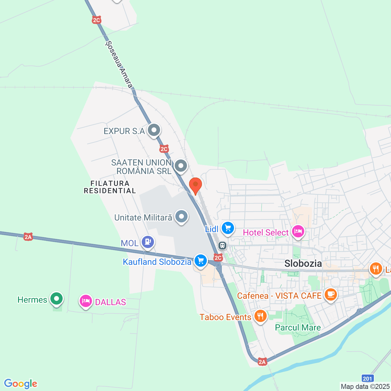 Poza harta streetview, zoom 14, adresa Slobozia, Sos. Amara, nr. 2, Jud. Ialomița, , judetul