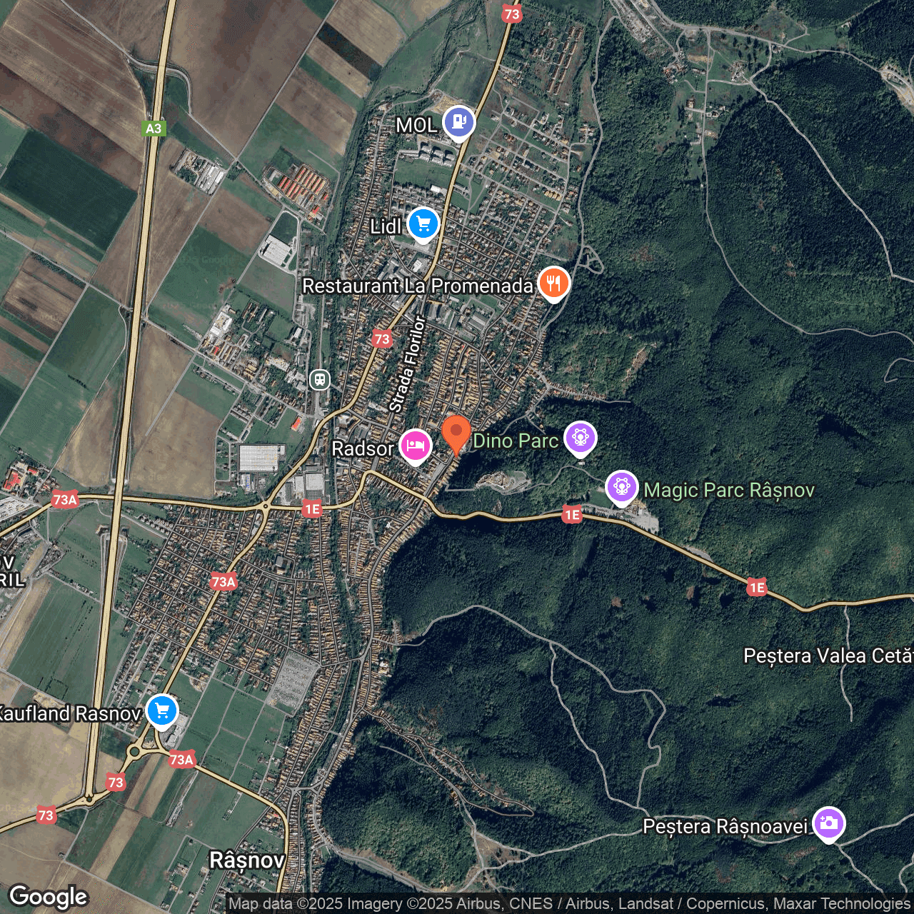 Poza harta hybrid, zoom 14, adresa Rasnov, str. Izvor nr. 6, , judetul