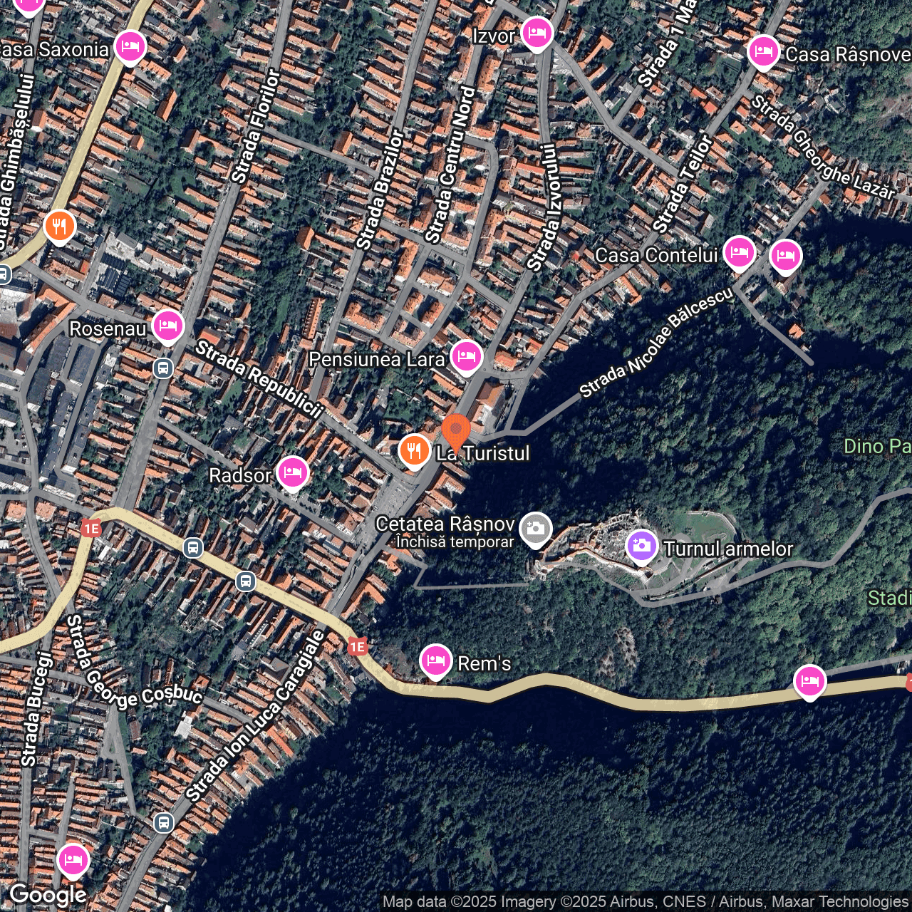 Poza harta hybrid, zoom 16, adresa Rasnov, str. Izvor nr. 6, , judetul