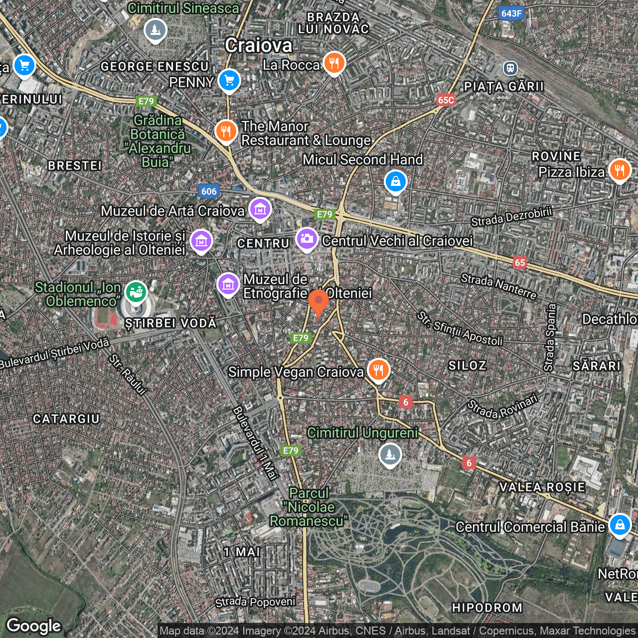 Poza harta hybrid, zoom 14, adresa Craiova, strada Fratii Buzesti, nr. 26, , judetul