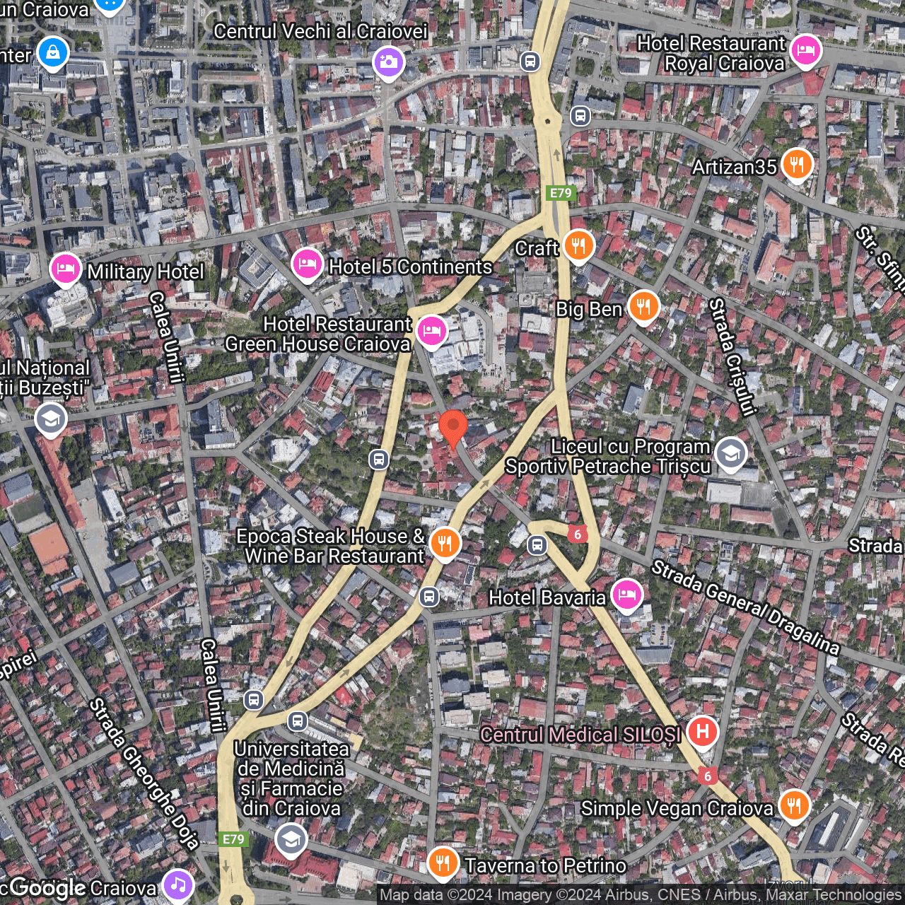 Poza harta hybrid, zoom 16, adresa Craiova, strada Fratii Buzesti, nr. 26, , judetul