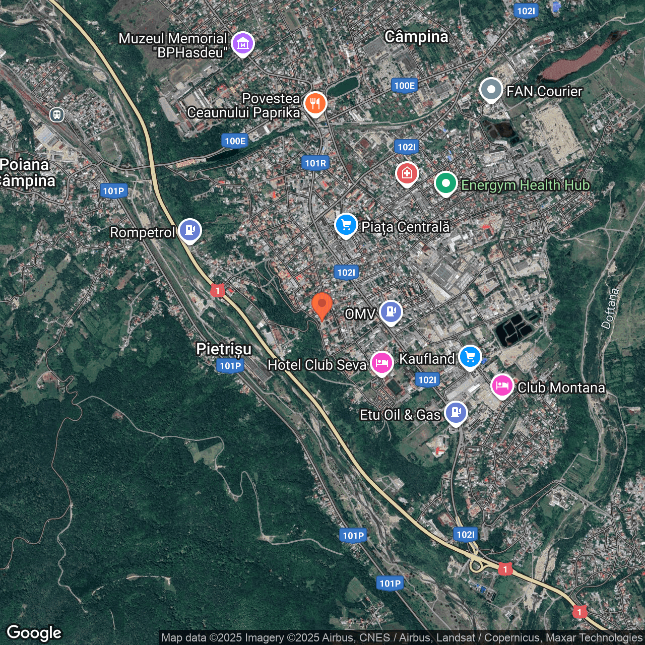 Poza harta hybrid, zoom 14, adresa Campina, Str. Schelelor, nr. 22, , judetul