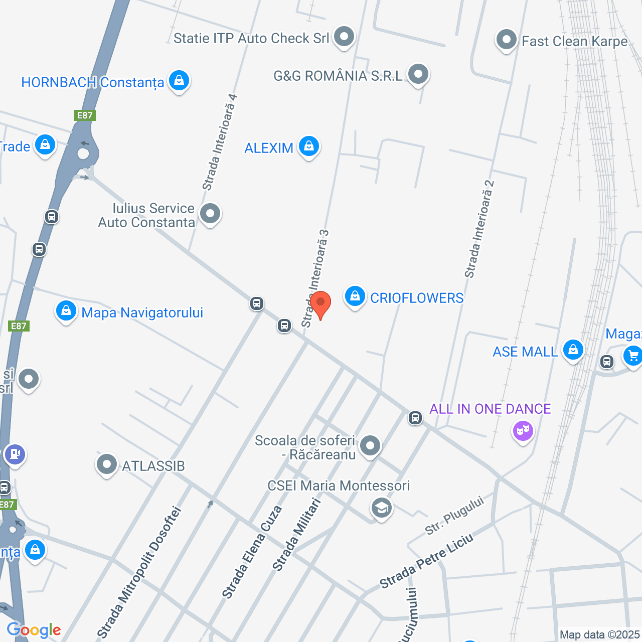 Poza harta streetview, zoom 16, adresa Strada Interioara 3, nr. 1, Constanta, , judetul