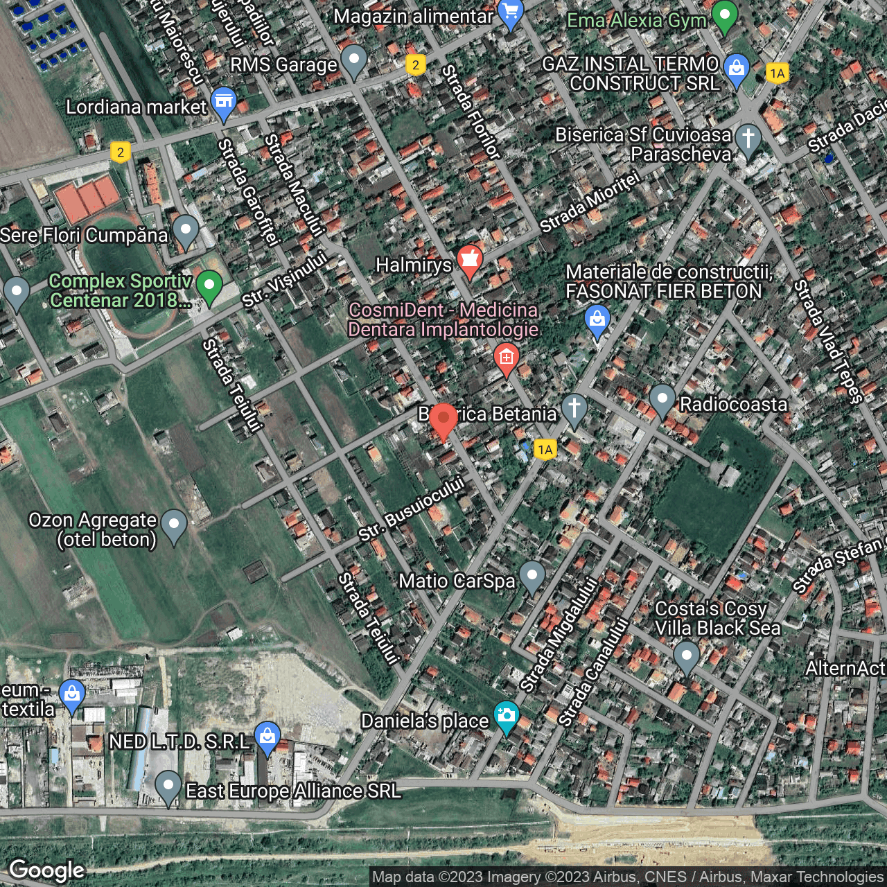Poza harta hybrid, zoom 16, adresa Cumpăna , str.Prelungirea Macului 7, , judetul