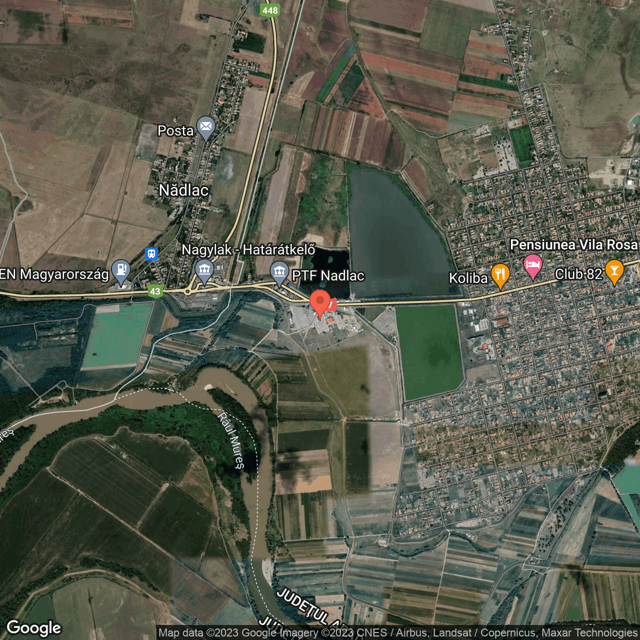 Poza harta hybrid, zoom 14, adresa Vama Nadlac Arad, , judetul