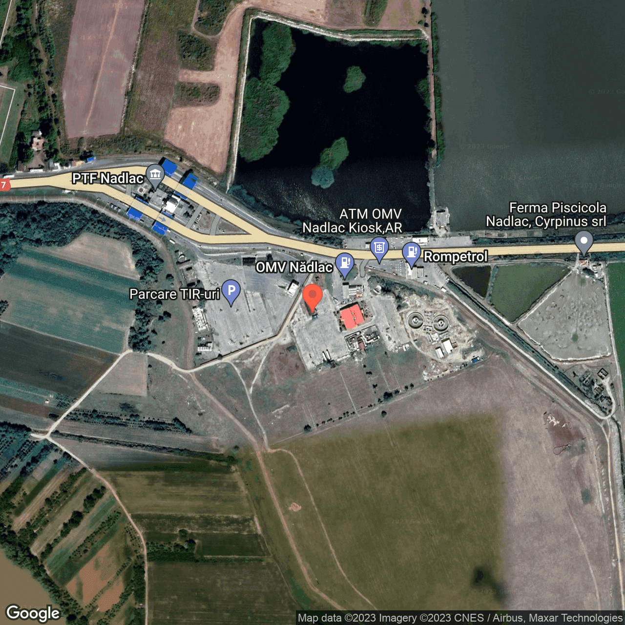 Poza harta hybrid, zoom 16, adresa Vama Nadlac Arad, , judetul