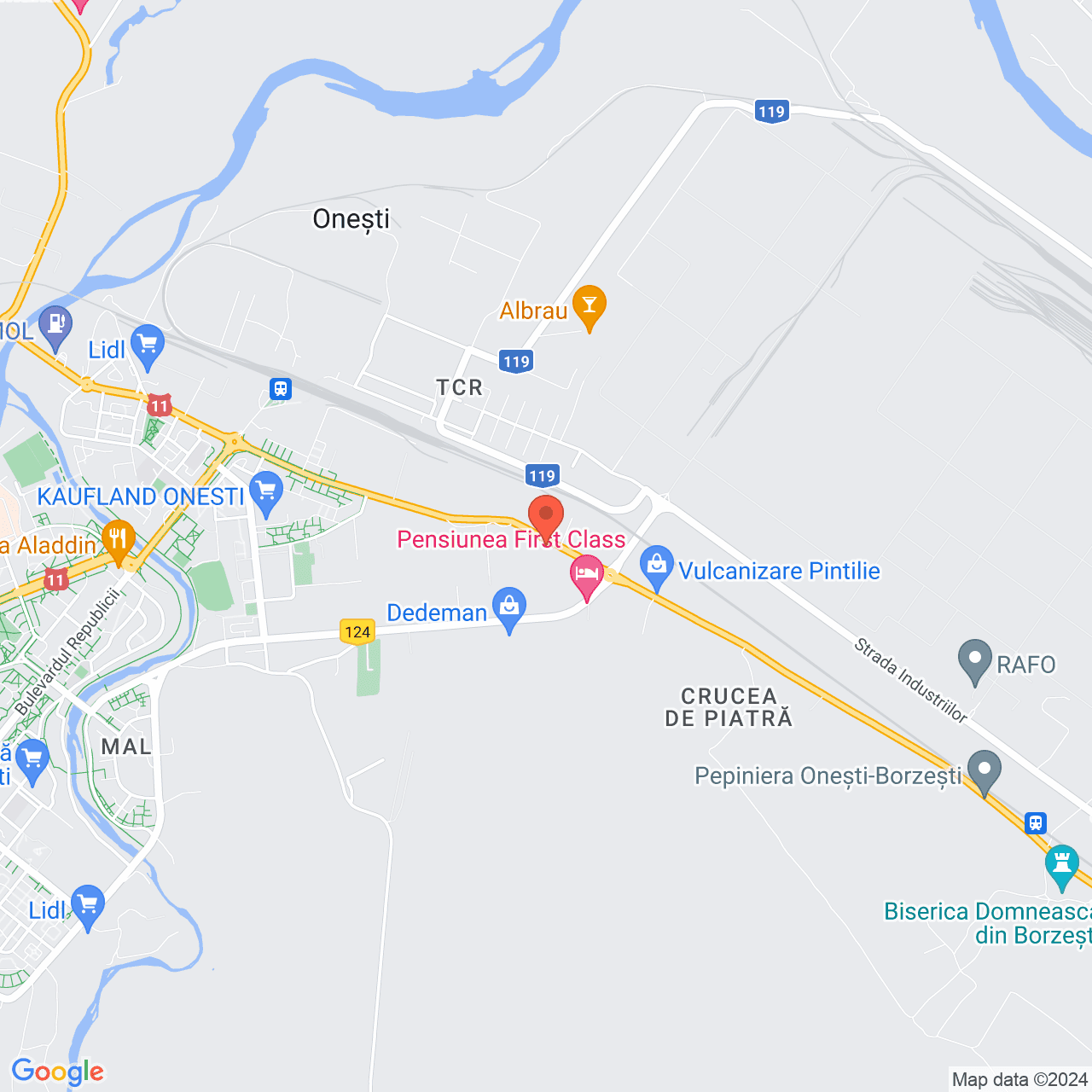 Poza harta streetview, zoom 14, adresa Calea Marasesti, nr. 106 Onesti, , judetul