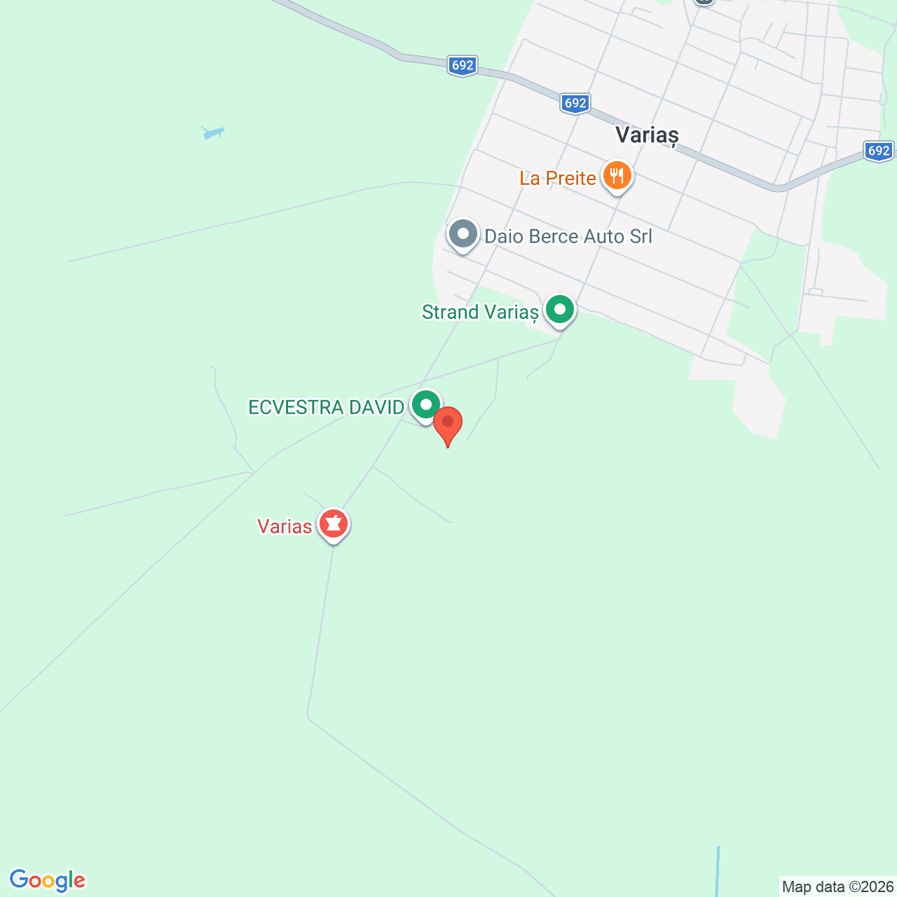 Poza harta streetview, zoom 14, adresa Varias Timis, , judetul