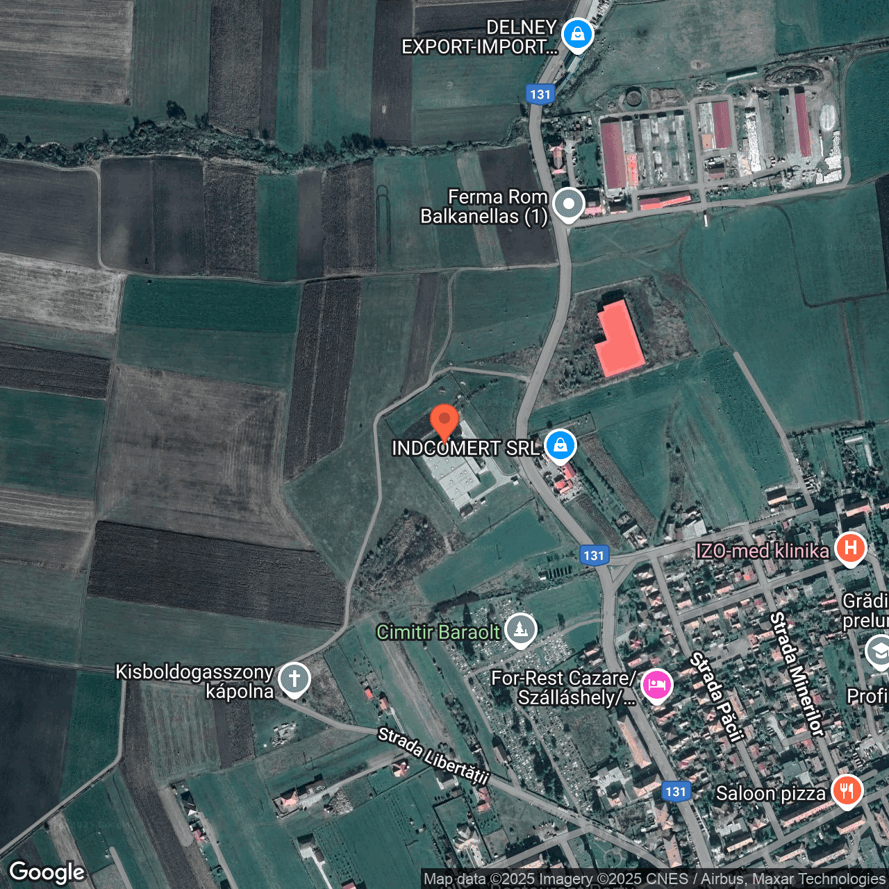 Poza harta hybrid, zoom 16, adresa Baraolt, str. Libertatii, nr.15A Covasna, , judetul