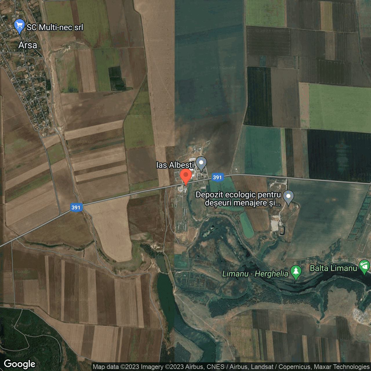 Poza harta hybrid, zoom 14, adresa Albesti, DJ 391, jud. Constanta, , judetul