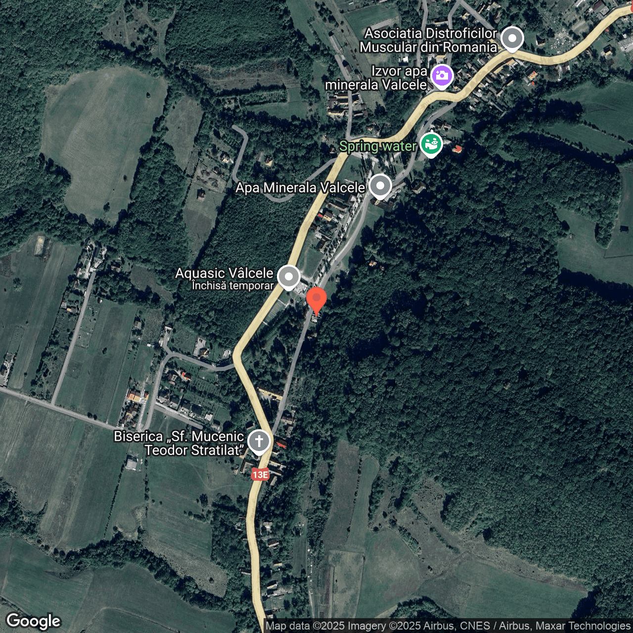 Poza harta hybrid, zoom 16, adresa Valcele Covasna, , judetul