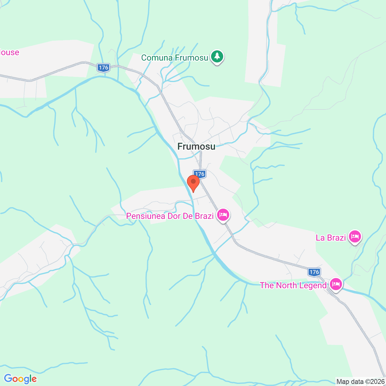 Poza harta streetview, zoom 14, adresa Frumosu, satul Deia, , judetul
