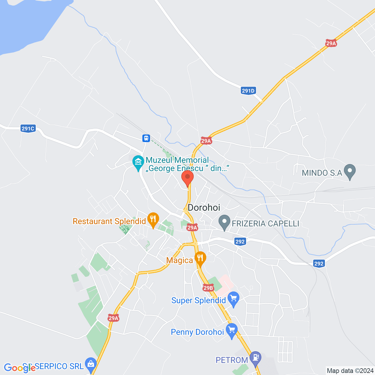 Poza harta streetview, zoom 14, adresa str. C.D. Gherea nr.61 Dorohoi, , judetul